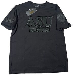 Pro Standard Mens Large Black Alcorn State Braves Crew Neck Football T-Shirt NWT